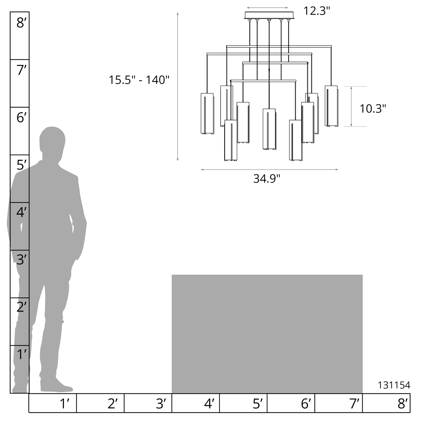EXOS 10-LIGHT MOBILE PENDANT