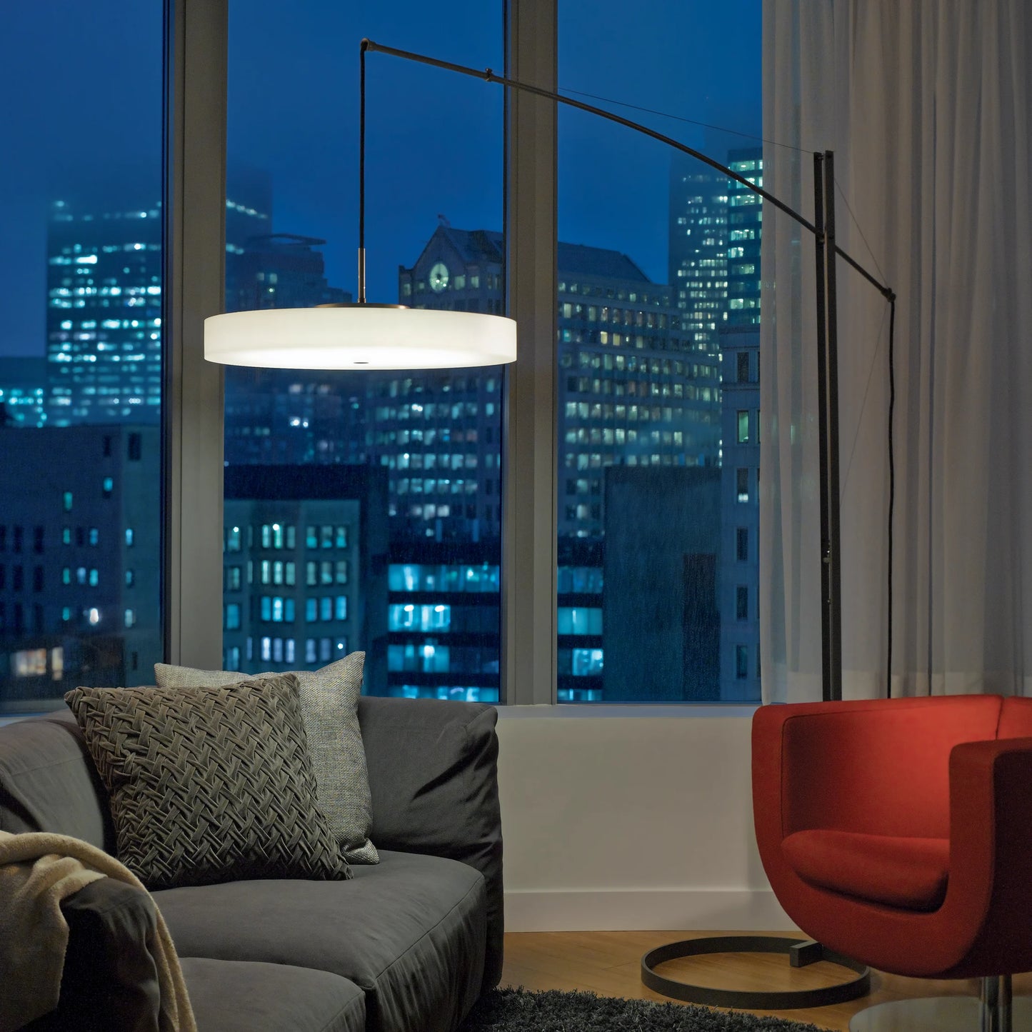 DISQ ARC LED FLOOR LAMP