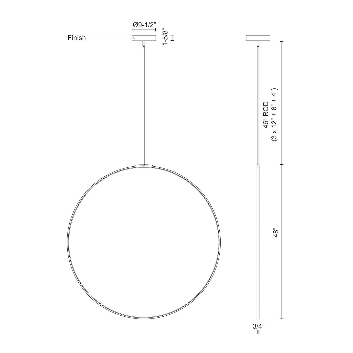 CIRQUE 48-in PENDANT