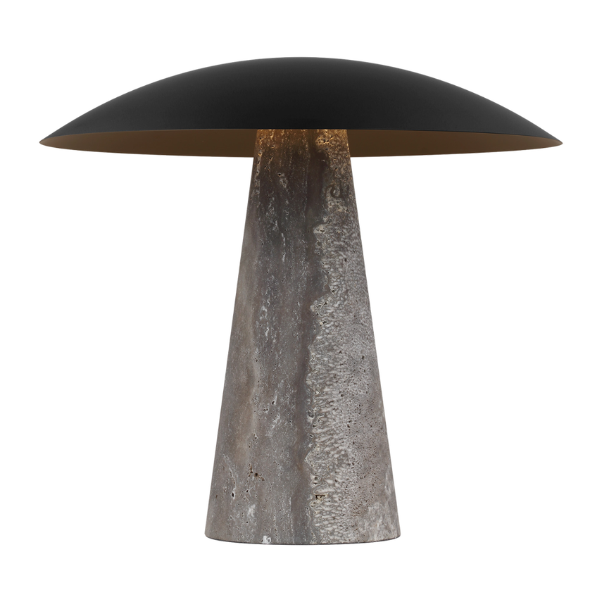 AEGIS MEDIUM TRAVERTINE TABLE LAMP